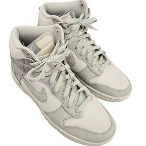 Nike Dunk High GS Tartan White Green sneakers size 8.5 men's